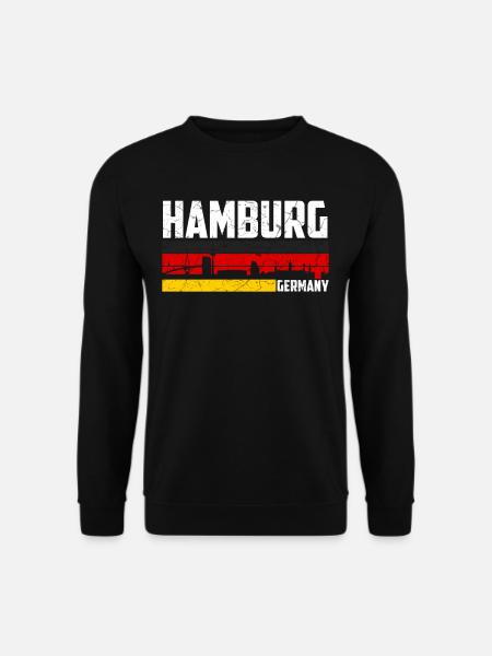 Hamburg Heimatstadt Deutschland - Unisex Pullover - Schwarz