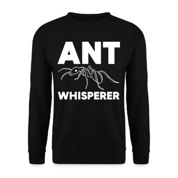 Des murmures de fourmis qui aiment les défauts et les insectes - Sweat-shirt Unisexe - noir - Devant - Alina (178cm) & Michal (187cm)
