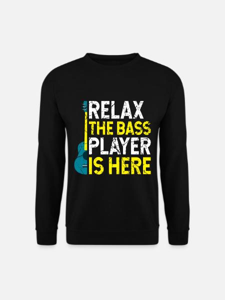 Bass Gitarrist Bassist Bass Spieler - Unisex Pullover - Schwarz