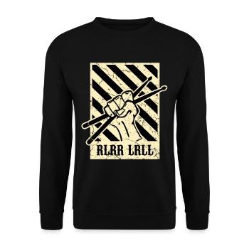 Batterie règle bâtons de batterie - Sweat-shirt Unisexe - noir - Devant - Alina (178cm) & Michal (187cm)