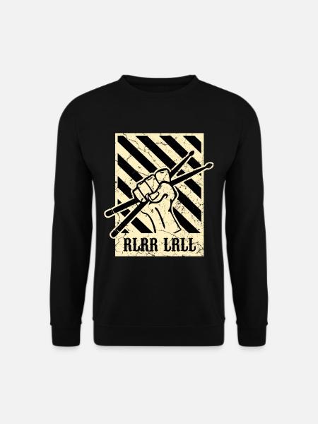 Batterie règle bâtons de batterie - Sweat-shirt Unisexe - noir