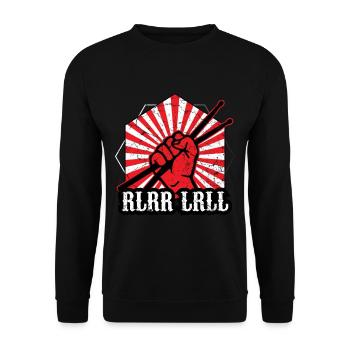 Batterie règle bâtons de batterie - Sweat-shirt Unisexe - noir - Devant - Alina (178cm) & Michal (187cm)
