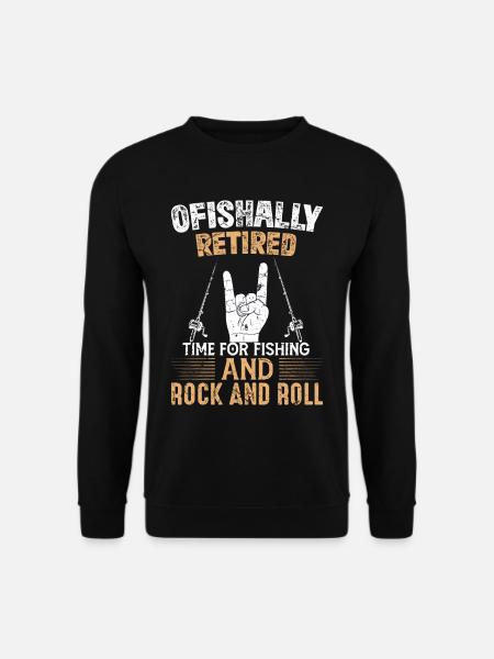 Renter and Fishing Fun Fishing - Unisex Sweatshirt - black