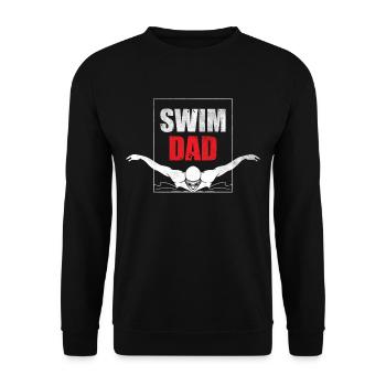 Natation père Natation Natation - Sweat-shirt Unisexe - noir - Devant - Alina (178cm) & Michal (187cm)