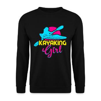 Kayaking fille aviron femmes - Sweat-shirt Unisexe - noir - Devant - Alina (178cm) & Michal (187cm)