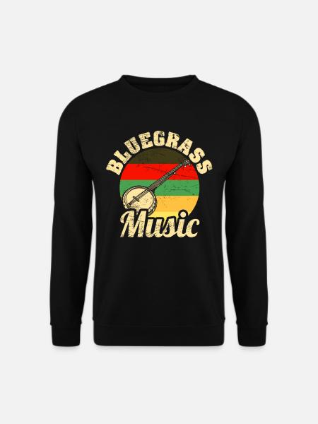 Bluegrass Banjo guitare - Sweat-shirt Unisexe - noir