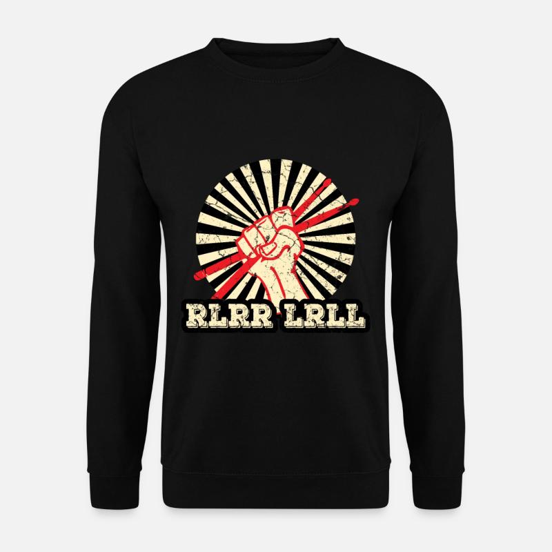 Schlagzeuger Drum Sticks - Unisex Pullover - Schwarz