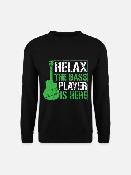Bass guitariste bassiste bass joueur - Sweat-shirt Unisexe - noir