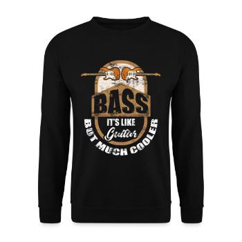 Bass Vintage Bass Player Rétro Bass joueur - Sweat-shirt Unisexe - noir - Devant - Alina (178cm) & Michal (187cm)