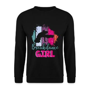 Danse danse break dance filles - Sweat-shirt Unisexe - noir - Devant - Alina (178cm) & Michal (187cm)