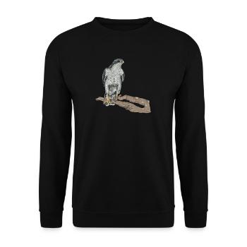 Faucon I chasseur chasseur de chasse de beirsion motif pour - Sweat-shirt Unisexe - noir - Devant - Alina (178cm) & Michal (187cm)