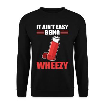 Il n’est pas facile de faire l’inhalateur dur - Sweat-shirt Unisexe - noir - Devant - Alina (178cm) & Michal (187cm)