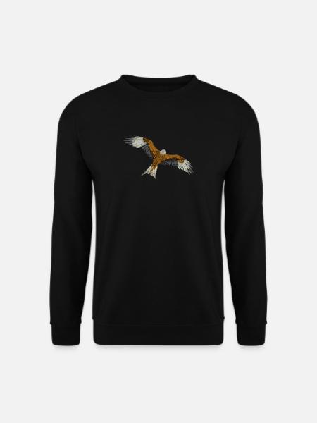 Rotmilan I Greifvogel Beizjagd Motiv für Falkner - Unisex Pullover - Schwarz