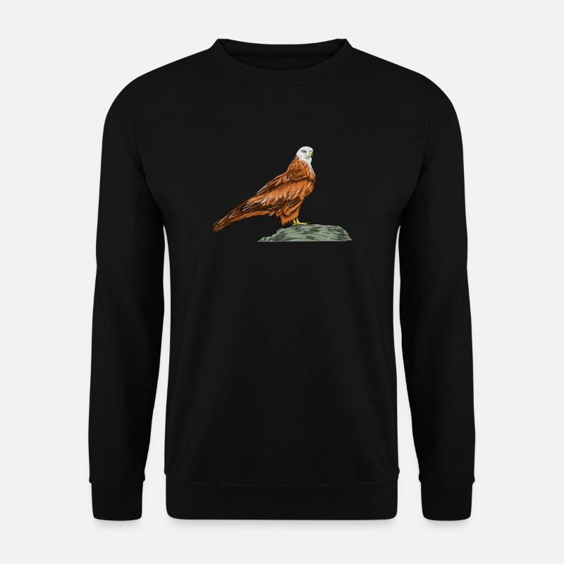Rotmilan I Greifvogel Beizjagd Motiv für Falkner - Unisex Pullover - Schwarz