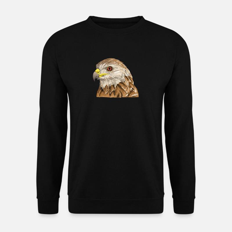 Rotmilan I Greifvogel Beizjagd Motiv für Falkner - Unisex Pullover - Schwarz