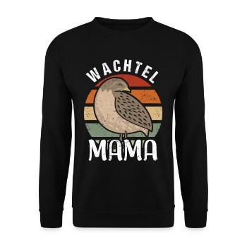 Wachtel Mama wachtel zwergwachtel - Unisex Pullover - Schwarz - Vorne - Alina (178cm) & Michal (187cm)