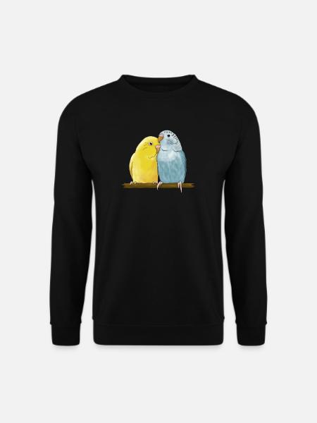 Perruche i perruches d’oiseau budgie motif pour - Sweat-shirt Unisexe - noir