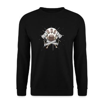 Arbre De bûcheron Arborist Arborist Baumpfleger Arbre - Sweat-shirt Unisexe - noir - Devant - Alina (178cm) & Michal (187cm)