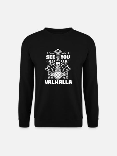 See you in Valhalla I Schildmaid Odin Nordische - Unisex Pullover - Schwarz