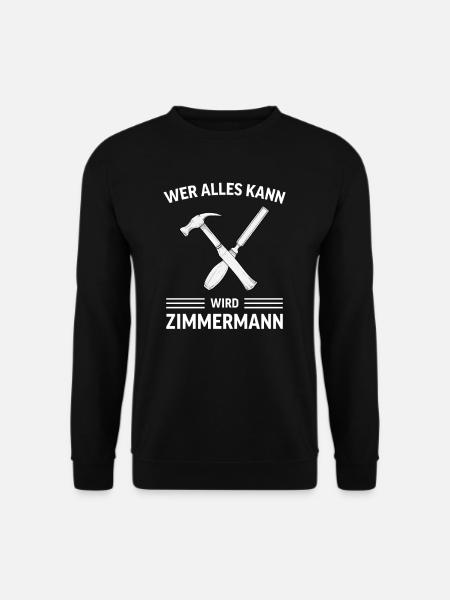 Zimmermann Spruchl I Zunft Wappen Motiv für - Unisex Pullover - Schwarz