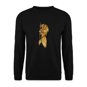 Horus I Eye Dieu égyptien Pharaon Faucon - Sweat-shirt Unisexe - noir - Devant - Alina (178cm) & Michal (187cm)