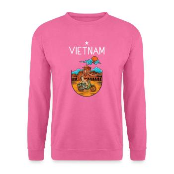 Vietnam I Hanoi Scooter Pho Bo Motif de voyage pour - Sweat-shirt Unisexe - rose - Devant