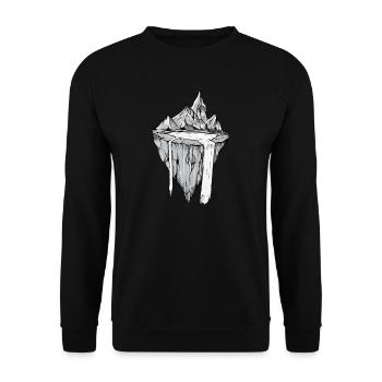 Géologie I Science Croûte terrestre Motif pour - Sweat-shirt Unisexe - noir - Devant - Alina (178cm) & Michal (187cm)