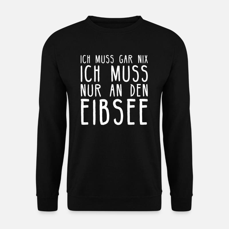 Eibsee I Garmisch-Partenkirchen Zugspitze See in - Unisex Pullover - Schwarz