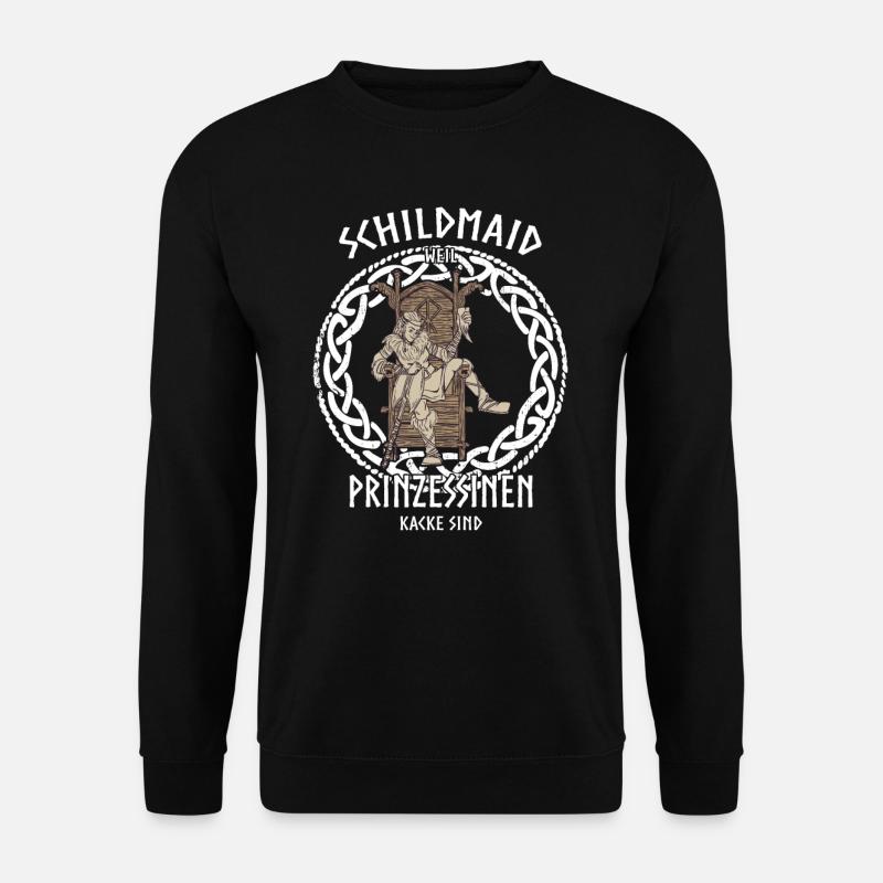 Schildmaid Prinzessin I Wikinger Valhalla Motiv - Unisex Pullover - Schwarz