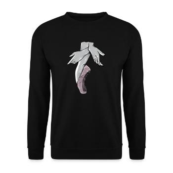 Ballett I Ballettschuhe Ballettkleid Motiv für - Unisex Pullover - Schwarz - Vorne - Alina (178cm) & Michal (187cm)