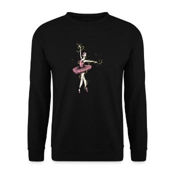 Ballett I Ballettschuhe Ballettkleid Motiv für - Unisex Pullover - Schwarz - Vorne - Alina (178cm) & Michal (187cm)