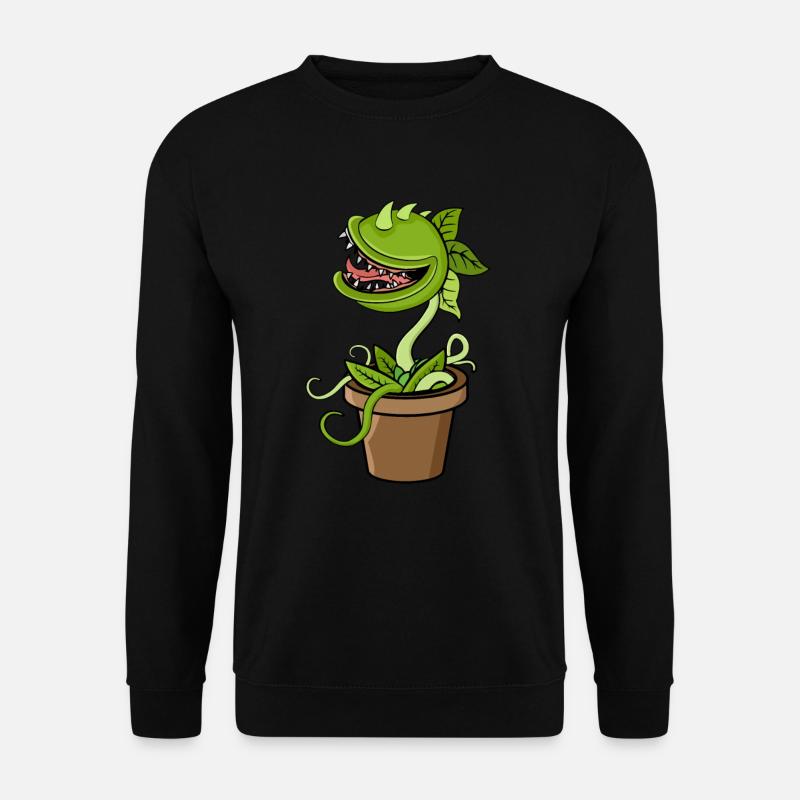Fleischfressende Pflanze Venus Fliegenfalle - Unisex Pullover - Schwarz