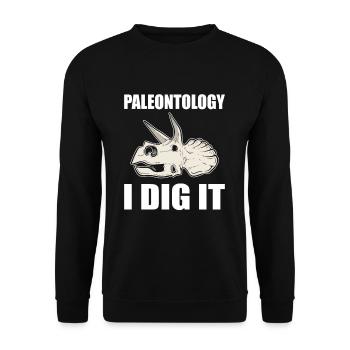 Paléontologie Je creuse la chasse aux fossiles - Sweat-shirt Unisexe - noir - Devant - Alina (178cm) & Michal (187cm)