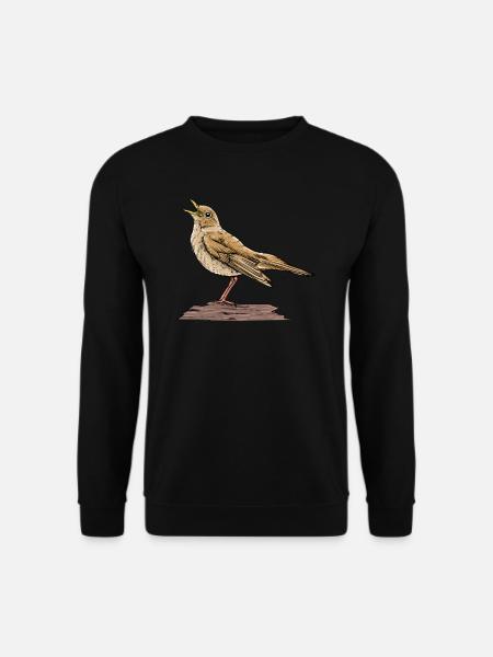 Rossignol I Garden Bird Songbird Motif pour - Sweat-shirt Unisexe - noir