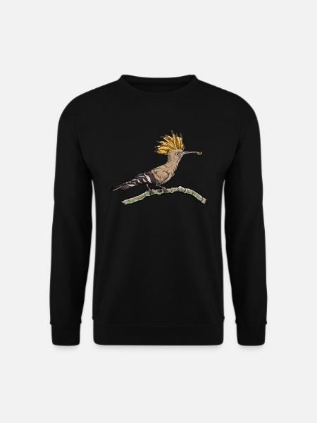 Wiedehopf I Baumhopf Motiv für Ornithologe - Unisex Pullover - Schwarz