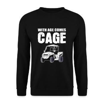 Avec Age vient Cage SXS UTV - Sweat-shirt Unisexe - noir - Devant - Alina (178cm) & Michal (187cm)