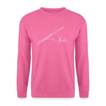 Flûte I Instrument de musique Orchestre Motif pour - Sweat-shirt Unisexe - rose - Devant