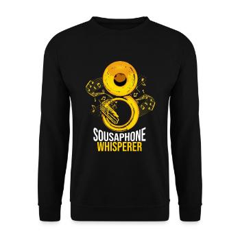 Sousaphon Geschenk Männer Orchester Big Band Tuba - Unisex Pullover - Schwarz - Vorne - Alina (178cm) & Michal (187cm)