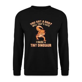 Tu as un chien bien c’est mignon j’élève un petit - Sweat-shirt Unisexe - noir - Devant - Alina (178cm) & Michal (187cm)