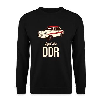 Kind der DDR I Staatswappen NVA Ostdeutschland für - Unisex Pullover - Schwarz - Vorne - Alina (178cm) & Michal (187cm)
