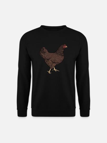 Barnevelder Huhn I Chicken Geflügel Motiv für - Unisex Pullover - Schwarz