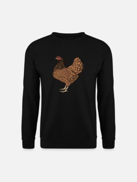 Barnevelder Huhn I Chicken Geflügel Motiv für - Unisex Pullover - Schwarz