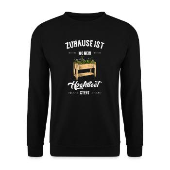 Hochbeet I Hobbygärtner Gärtner Selbstversorger - Unisex Pullover - Schwarz - Vorne - Alina (178cm) & Michal (187cm)