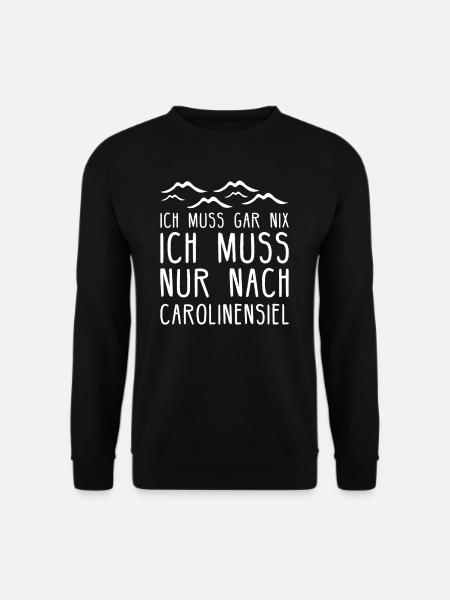 Carolinensiel I Ostfriesland Niedersachsen Nordsee - Unisex Pullover - Schwarz