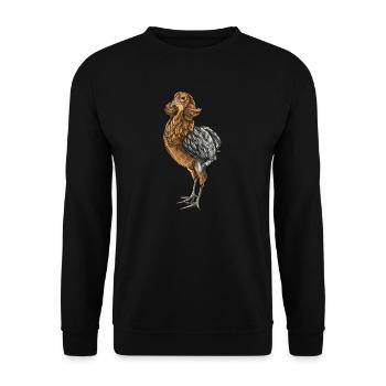 Araucana Chicken I Chicken Chicken Motif for - Unisex Sweatshirt - black - Front - Alina (178cm) & Michal (187cm)