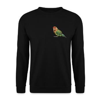 Rosenköpfchen I Unzertrennliche Motiv für - Unisex Pullover - Schwarz - Vorne - Alina (178cm) & Michal (187cm)