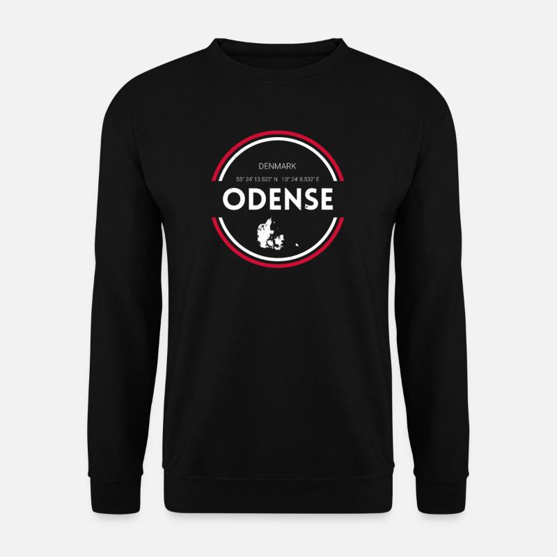 Odense I Dänemark Urlaub Motiv für Dänen - Unisex Pullover - Schwarz