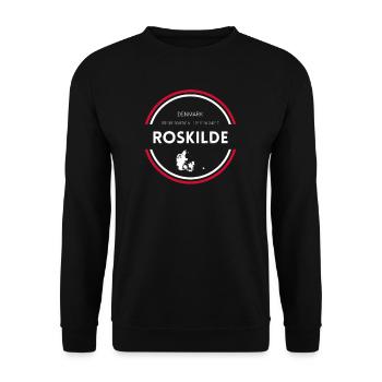 Roskilde I Dänemark Urlaub Motiv für Dänen - Unisex Pullover - Schwarz - Vorne - Alina (178cm) & Michal (187cm)