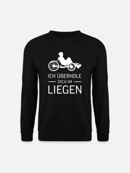 Liegerad I Radsport Fahrradtour Motiv für - Unisex Pullover - Schwarz