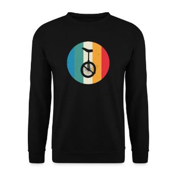 Vintage Unicycle I Unicycle Circus Motif pour - Sweat-shirt Unisexe - noir - Devant - Alina (178cm) & Michal (187cm)